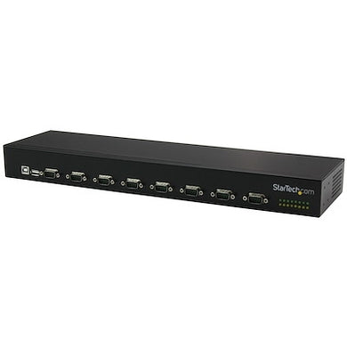 8-Port USB-to-Serial Adapter Hub Convert a single USB port into eight serial ports, and connect multiple hubs together for a scalable solution.