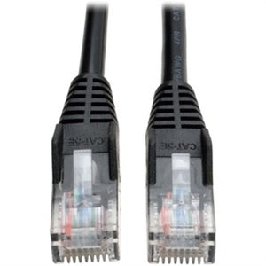 Tripp Lite 3ft Cat5e Cat5 350MHz Black Snagless Molded Patch Cable RJ45 3'. Tripp Lite Cat5e 350 MHz Snagless Molded (UTP) Ethernet Cable (RJ45 M/M) - Black, 3 ft.