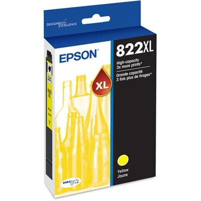 EPSON T822 High Capacity Yellow Ink Cartridge with Sensormatic