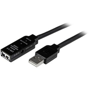 This 15 m USB 2.0 Active Extension Cable offers one USB A male connector and one USB A female connector providing an active extension of a USB 2.0 device connection by up to 15m (49.21ft).