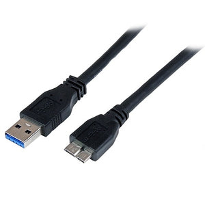 Connect your MicroB USB 3.0 devices with this high quality 1m USB 3.0 certified cable. 1x USB A (M) 1x USB Micro B (M). Black. 3ft.