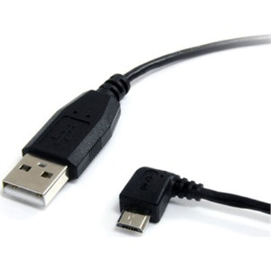 1' Left Angle Micro USB Cable