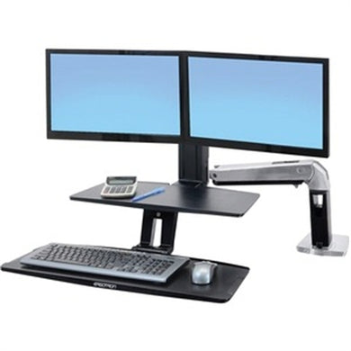 WorkFit-A with Suspended Keyboard, Dual, 5
