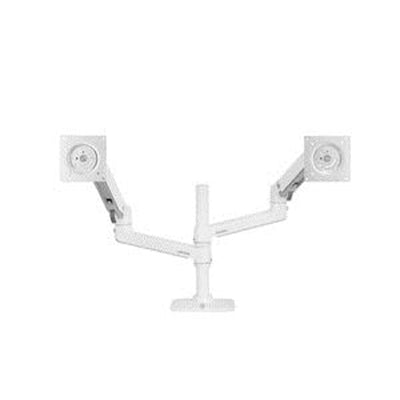LX Dual Stacking Arm, No Grommet Mount, Bright White Texture