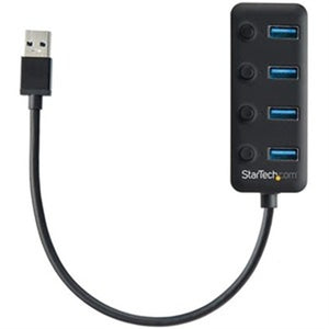 4-Port USB 3.0 Hub with On-Off