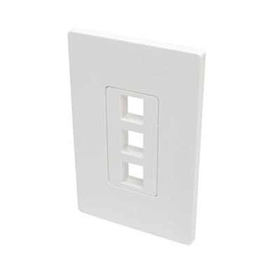 3 Port Wall Plate Keystone